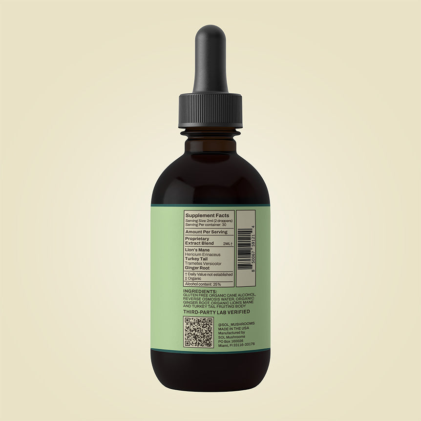 Gut Health | Lion’s Mane, Turkey Tail, Ginger